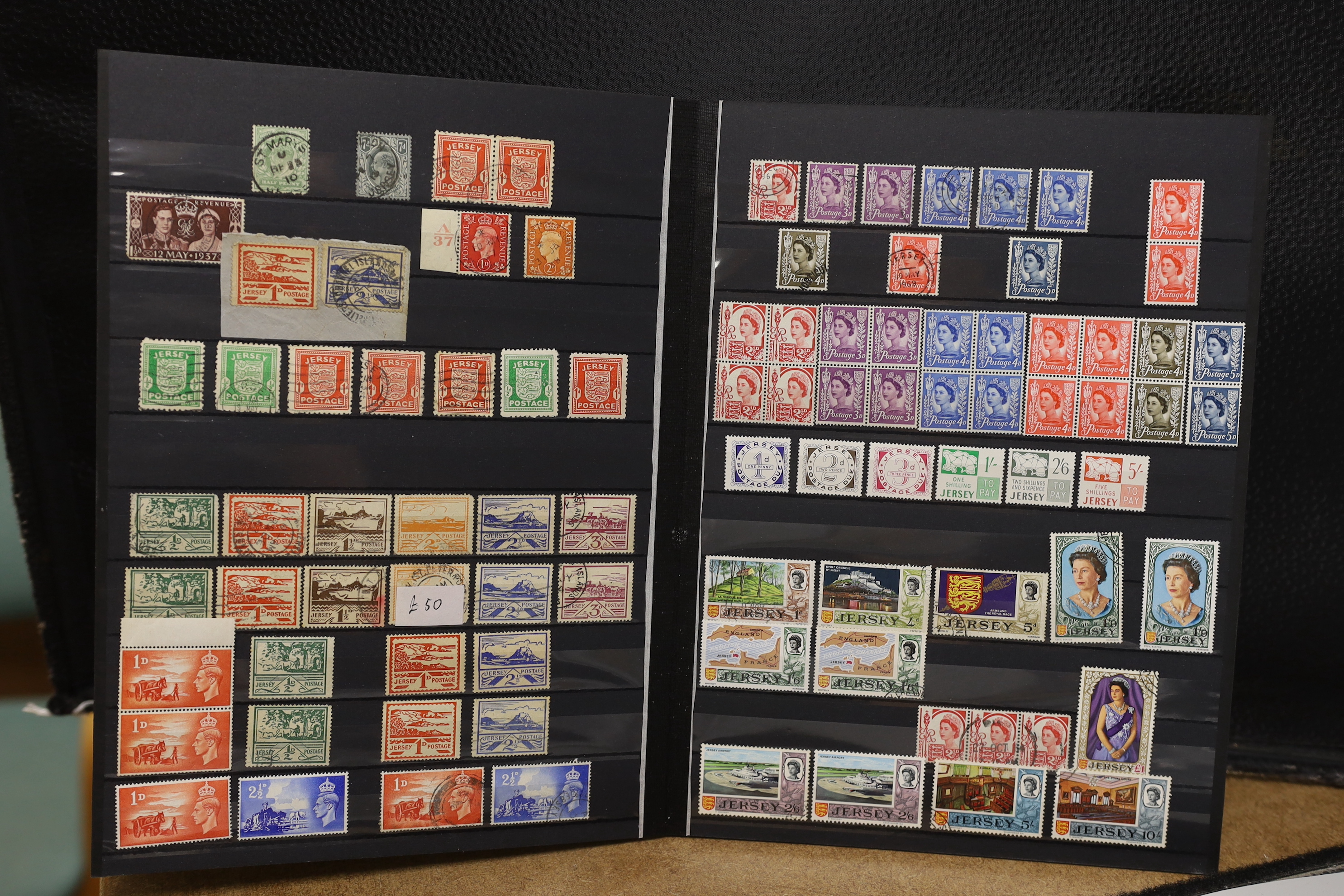 Post 1922 Irish stamps and 1940s Channel Islands stamps